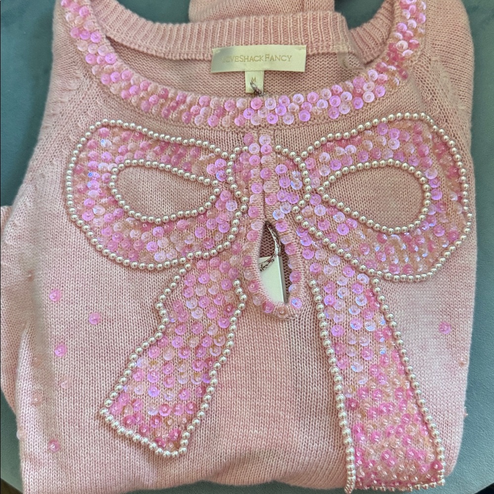 Sold out‎ loveshackfancy Christmas sweater barbiecore